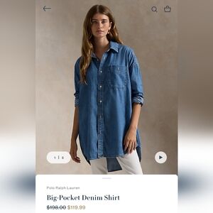 Ralph Lauren The Big Shirt Oversized Denim Shirt